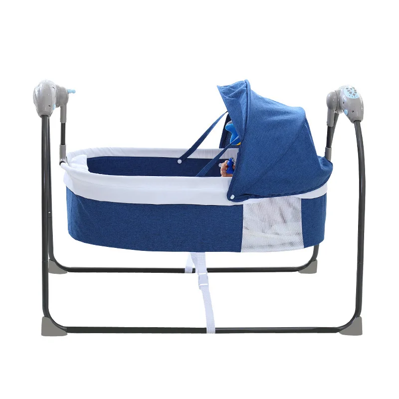 LazyChild เด็กไฟฟ้าโยกเก้าอี้แกว่งผ้าพันคอสมาร์ท Placate อุปกรณ์ Artifact ไฟฟ้า Cradle Nursling เตียง2023ใหม่