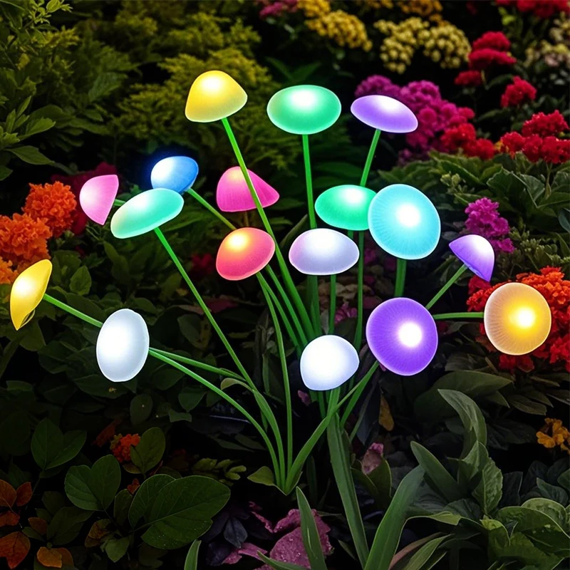 พลังงานแสงอาทิตย์ LED แมงกะพรุน Sway ไฟตกแต่งสวนกันน้ํากลางแจ้งพลังงานแสงอาทิตย์ Pathway Light สําหรับลานระเบียงลาน Flowerbed