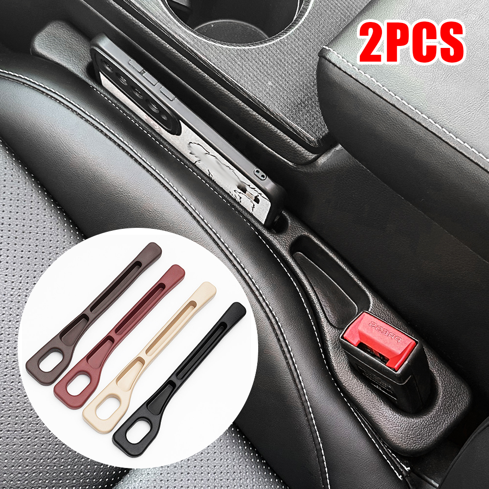 Tira de enchufe Universal para espacio de asiento de coche, relleno de huecos de coche con costura lateral, organizador de almacenamiento para espacio de asiento a prueba de fugas, decoración Interior, 1 par