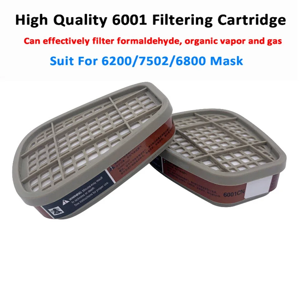 Respiratore a spruzzo per verniciatura chimica a gas 6001 6002 6004 Scatola di cartucce Set di filtri in cotone 5N11 per 3m 6200 7502 6800 Maschere antipolvere