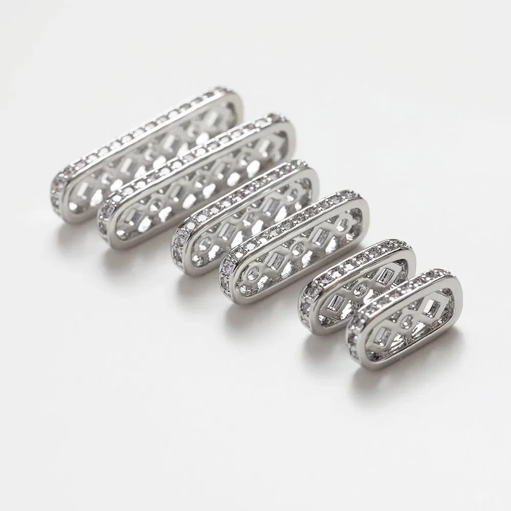 Conectores de cadena de perlas para fabricación de joyas, accesorios para collares, bricolaje, hecho a mano, latón, chapado en oro de 14k, 2 uds.
