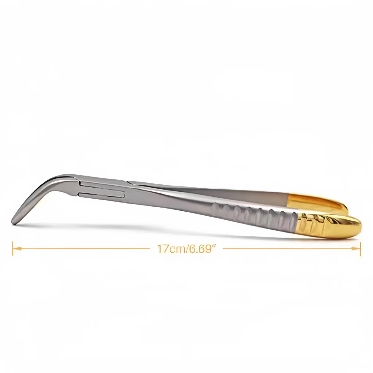 1 Pc Tandheelkundige Wortel Fragment Tand Extractie Tang Rvs Gebogen Snavel Gekarteld Maxillaire Mandibulaire Autoclaveerbaar Gereedschap