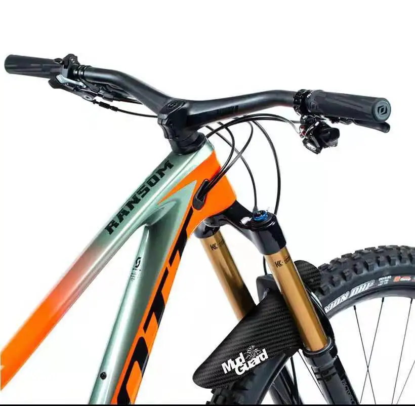 Portátil Padrão De Carbono Bicicleta Fender, Estrada Mountain Bike Mud Guard, Frente e traseira Roda Mudguard, Ultraleve MTB Fender