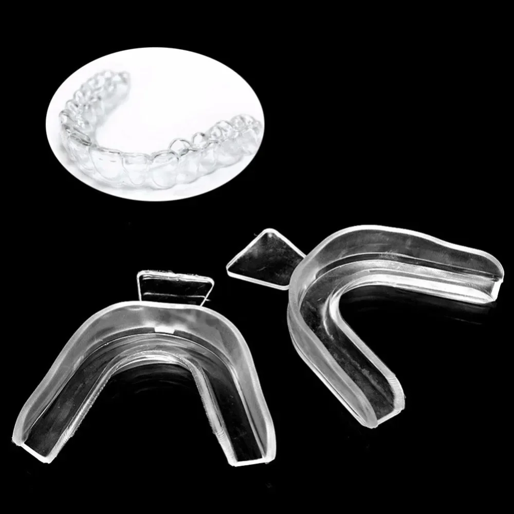 Protector bucal nocturno de silicona para apretar los dientes, ayuda para dormir, bandeja bucal para blanquear los dientes, bandeja Dental formada con calefacción DIY