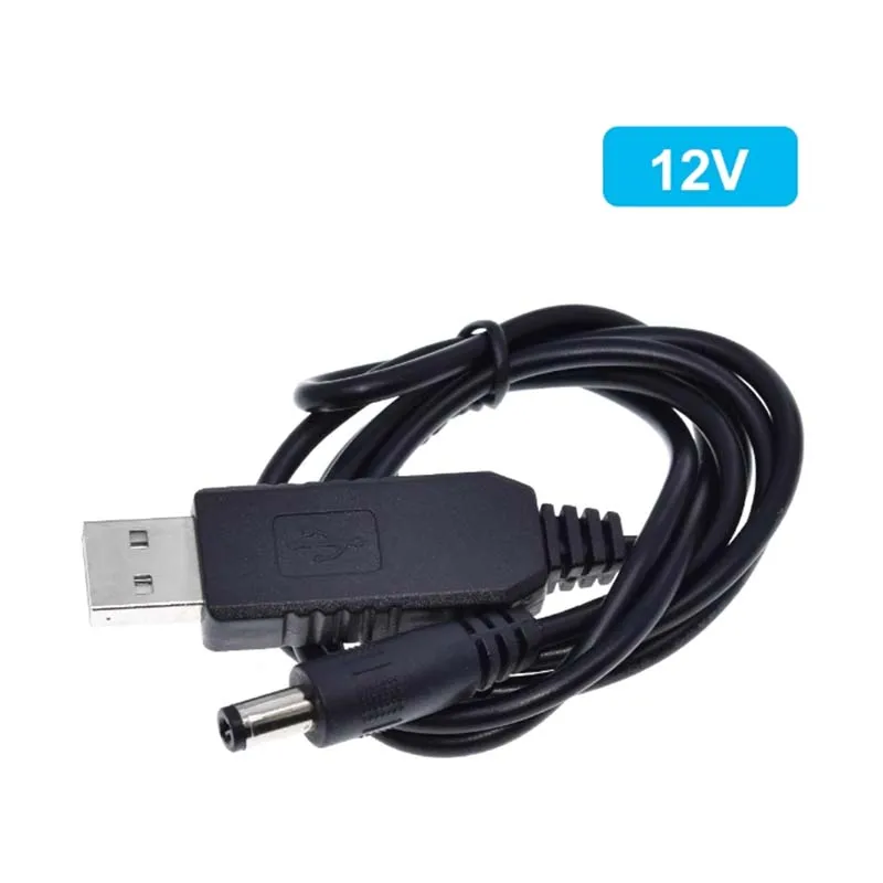 5.5*2.1mm USB DC 5V to 12V 9V Power Cable For Router WIFI Modem Fan Adapter Wire usb Boost Module Converter Via Powerbank