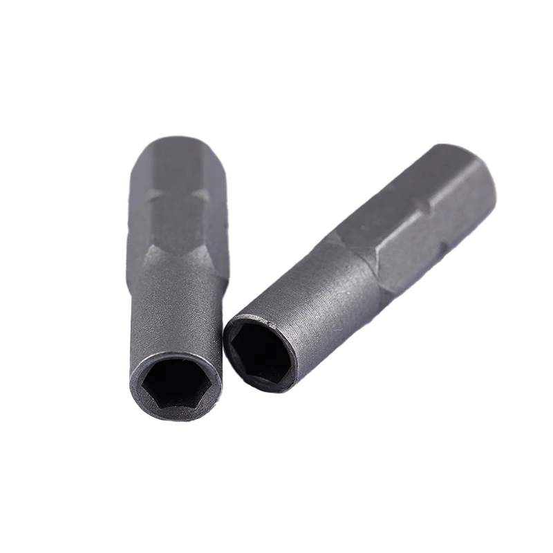 Adaptador de puntas de destornillador, insertos micromagnéticos de 6,35mm, 1/4 ", 6,35mm, adaptador de mango a soporte hexagonal de 4mm, 1 unidad