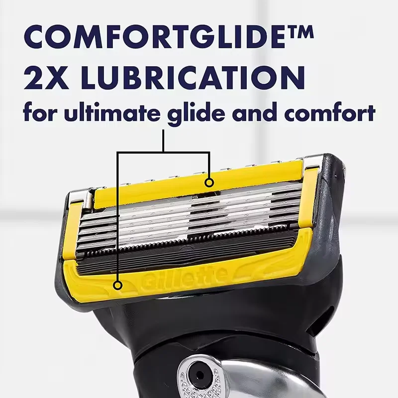 Cuchilla de afeitar para maquinilla de afeitar ProGlide ProShield Fusion5, hoja de afeitar de 5 capas de Gillette Fusion Proshield hecha de material de acero inoxidable