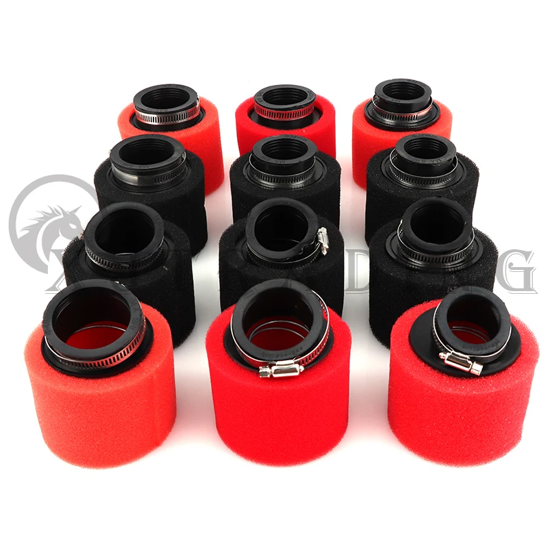 Màu Đen Và Đỏ Xốp Lọc Không Khí 35Mm 38Mm 42Mm 45Mm 48Mm 50Mm 60Mm miếng Cọ Rửa Moped Xe Tay Ga Bụi Bẩn Hố Xe Đạp Xe Máy