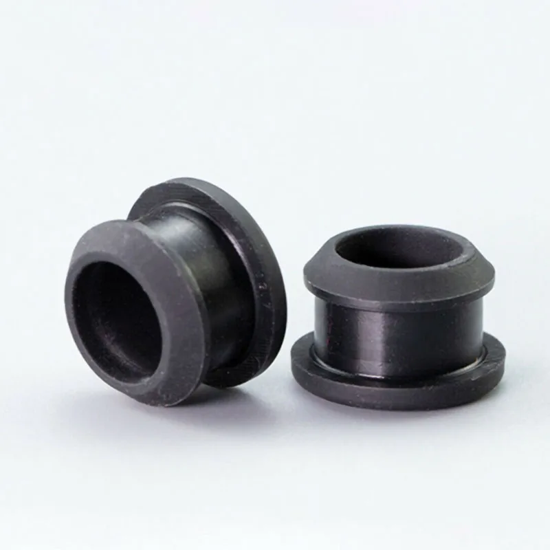 Schwarzes konisches, aufsteckbares Gummi-T-Typ-Stecker aus lebensmittelechtem Silikon, Endkappen, Rohreinsätze, spchsicher, hohe Temperatur