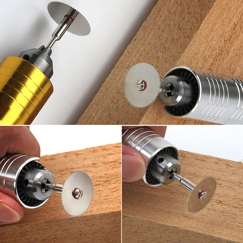 6pcs High Speed Steel Circular Saw Blade  Cutting Disc Rotating Drilling Tool Accessories For Wood Plastic And Aluminum