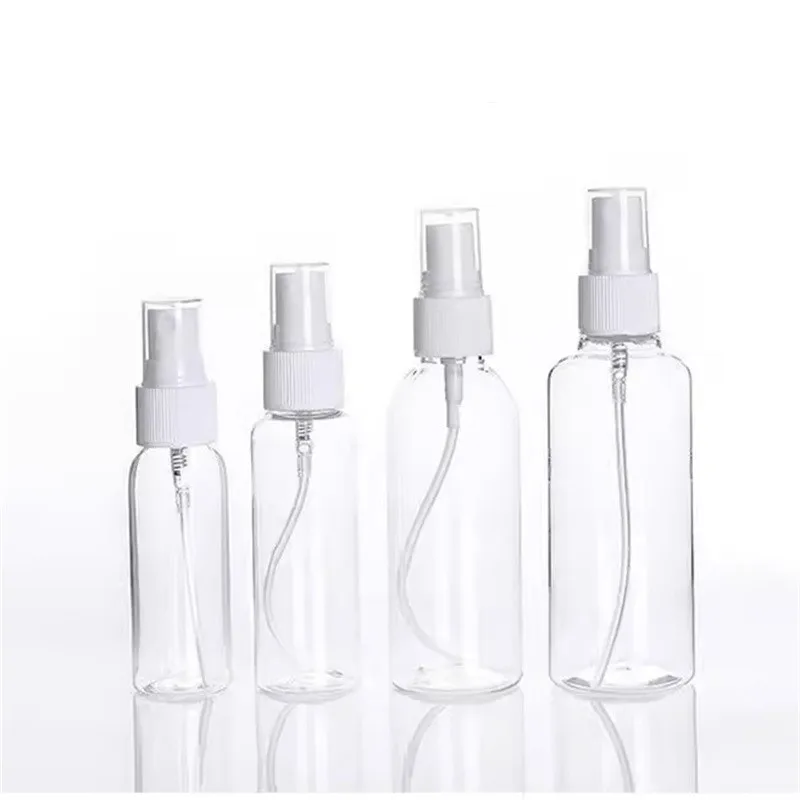 10/50 Uds 10ml 20ml 30ml 50ml 100ml botella de plástico recargable botella de Perfume atomizador botella vacía con pulverizador herramienta de viaje portátil