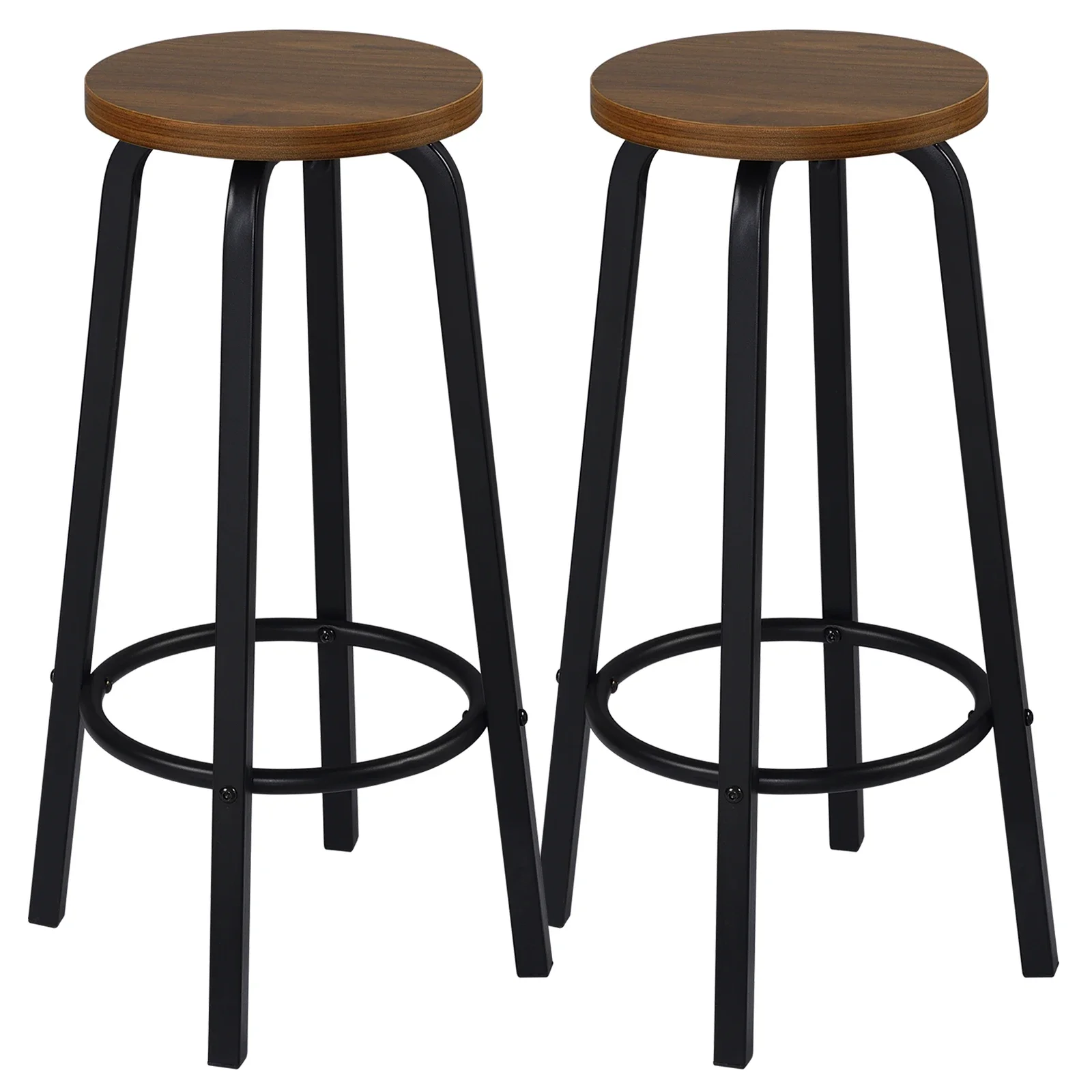 WOLTU 2 uds asiento de MDF patas de Metal silla de Bar desayuno taburetes de cocina taburetes de mostrador taburetes altos accesorios de Pub de ocio nórdico