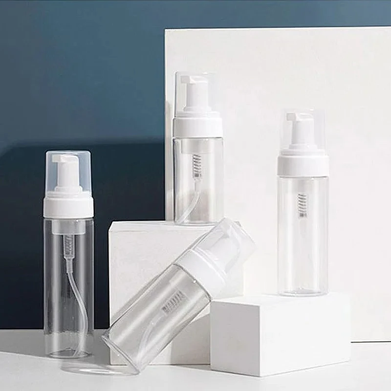 100ml/120ml/150ml/200ml 포밍 펌프 병 페이셜 클렌저 휴대용 플라스틱 폼 병 리필 형 로션 샴푸 디스펜서