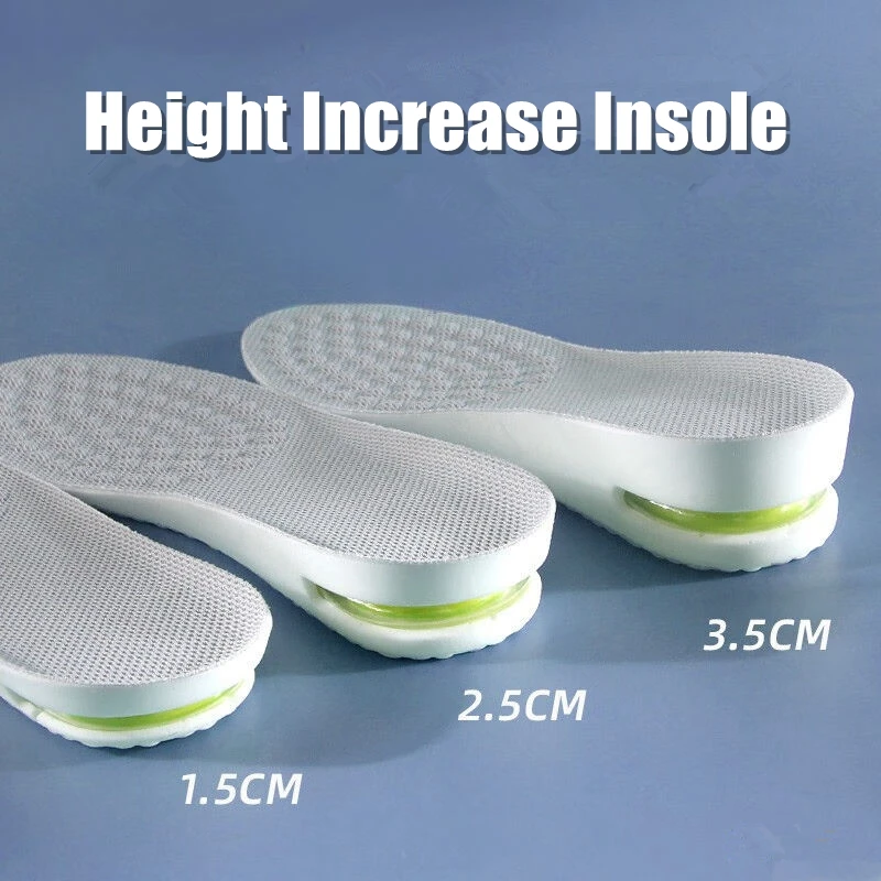 Höhe erhöhen Einlegesohle für Füße Komfort Plantarfasziitis Schuhe Einlegesohlen Männer Frauen Tennis Turnschuhe Luft stoßdämpfende Schuh Pads