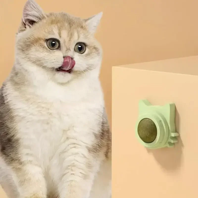 Bolas de catnip engraçadas, lanche de gato lambável, bolas de catnip, gatinho, brinquedo de limpeza de dentes para gatos pequenos e médios, suprimentos para animais de estimação