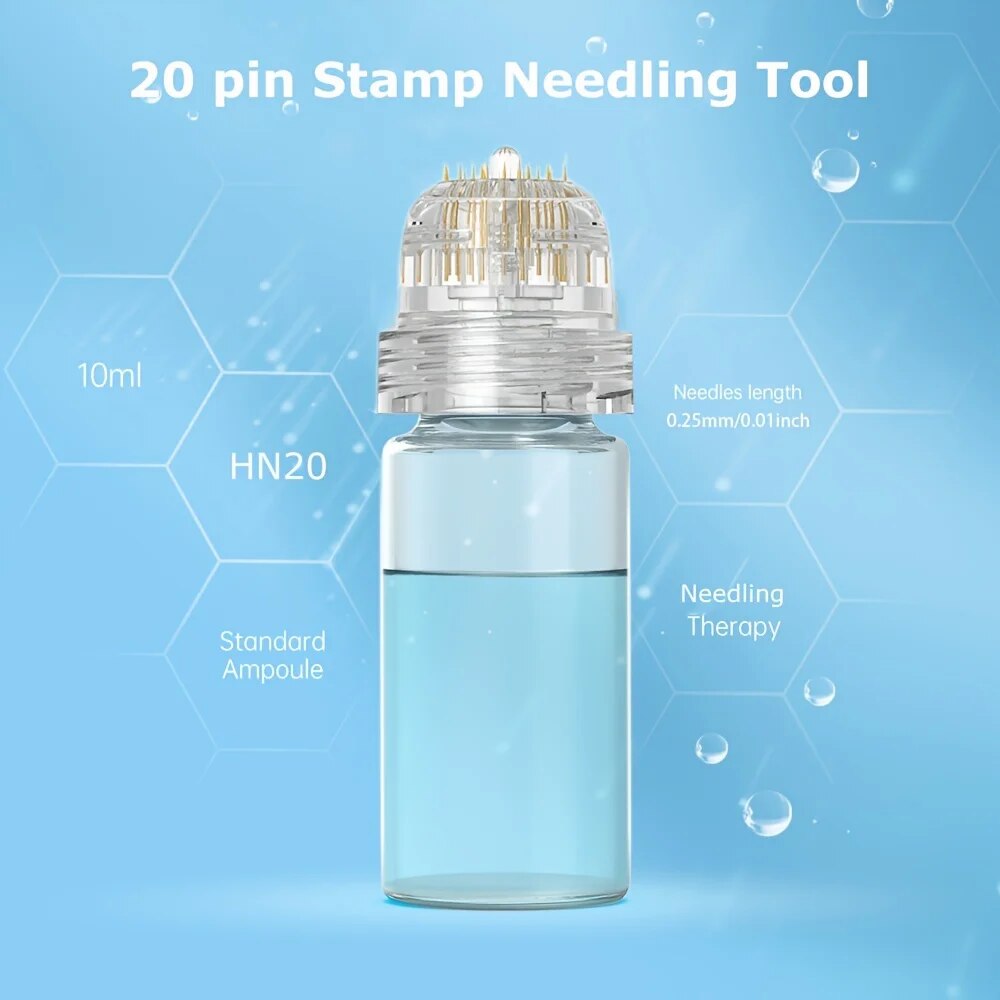 0,25–1,5 mm Mikronadel, Hydra-Nadel, 20 Derma-Mikronadeln, Hautpflege, Person, Hydrafacial-Injektionsflasche, Dermal-Infiltration
