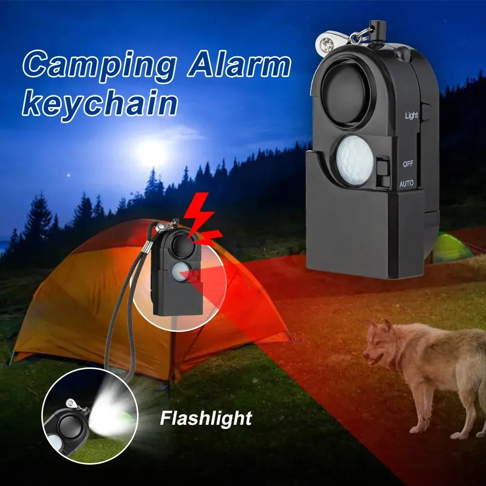 KERUI przenośny Mini czujnik ruchu Alarm 120DB syrena SOS LED Light Alarm bezpieczeństwa dla podróży do domu dla dzieci bezpieczne alarmy osobiste