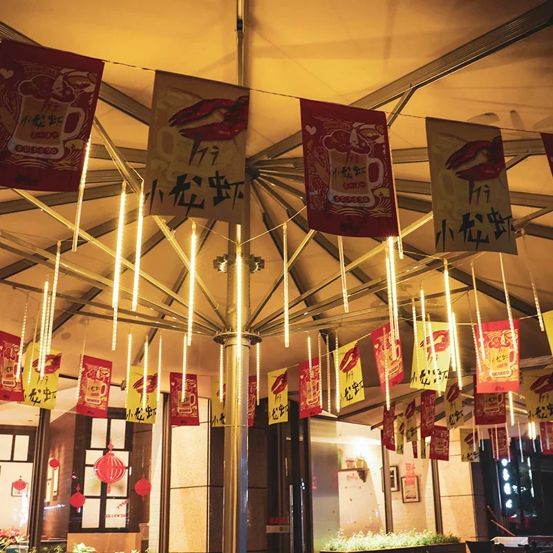 1/2/3/4 Set LED Meteorschauer Regen Led Fee Lichterkette Straße Girlande Hochzeit Weihnachtsbaum Dekorationen für Outdoor Neujahr