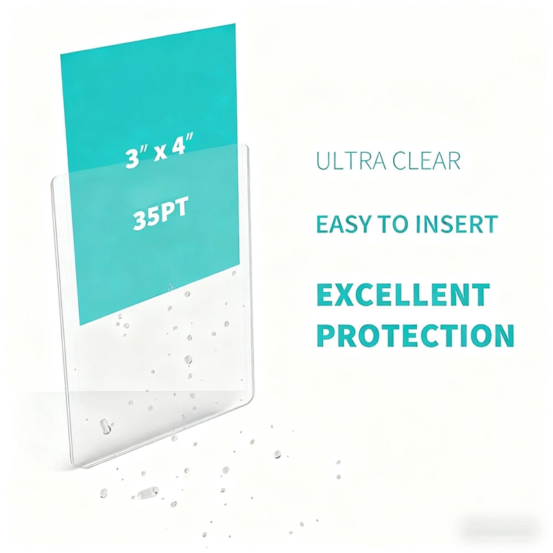 25 個のカードスリーブホルダーゲームカード PVC 硬質プラスチックおもちゃプロテクター用トレーディングストレージギフト 3 x 4 インチ