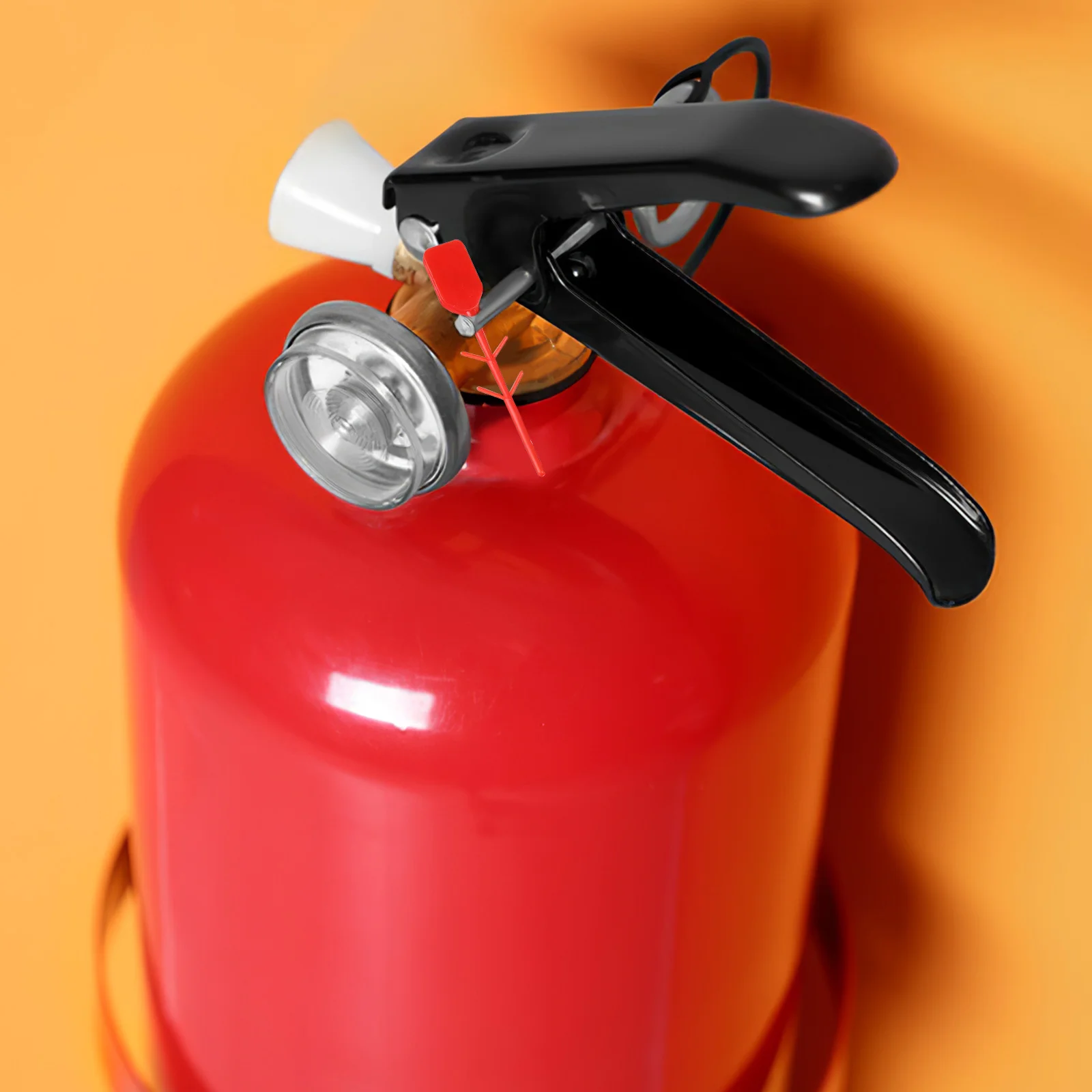 15 set 15 Sets Extinguisher Safety Pins Metal Retainer Secure Latch Red Seal Fire Extinguisher Pins Retainer Handheld Equipment