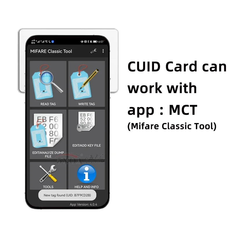 5YOA CUID Card Gen2 Android App MCT Modify UID Changeable NFC 1k s50 13.56MHz RFID Block 0 Writable HF 14443A Clone Duplicate