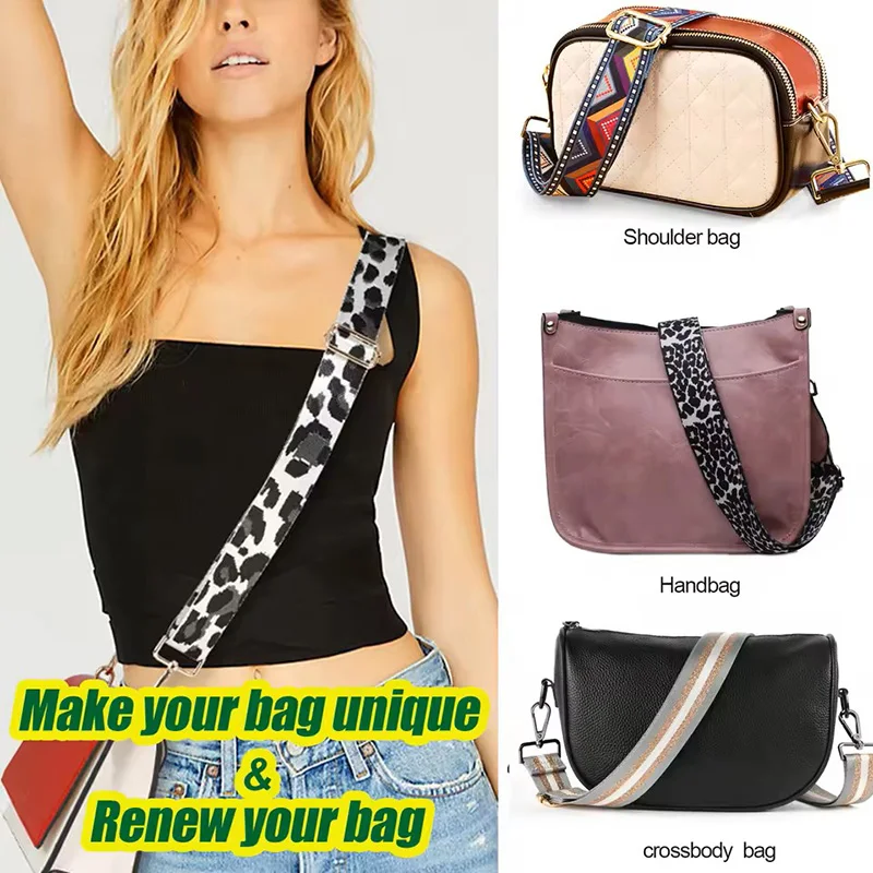 Tracolla per borsa in nylon/cotone Cinghie colorate da donna per tracolla Messenger Accessori per borse Cinture regolabili Cinghie per borse