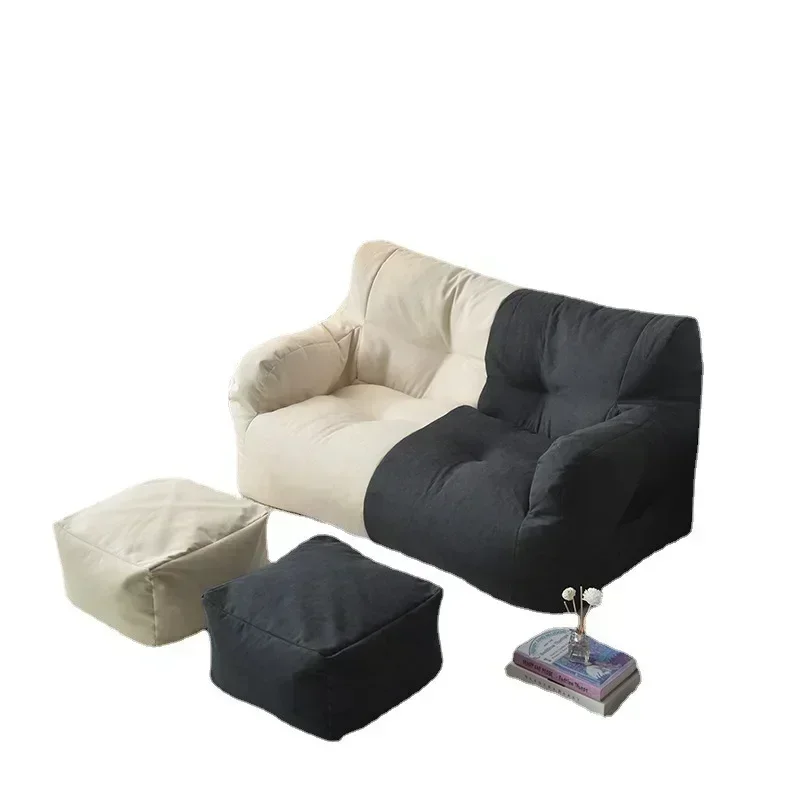 Double Lazyboy Bean Bag Sofa Double Seat Reclinable Soft Comfortable Sofa Balcony Bedroom Washable Fabric Sofa