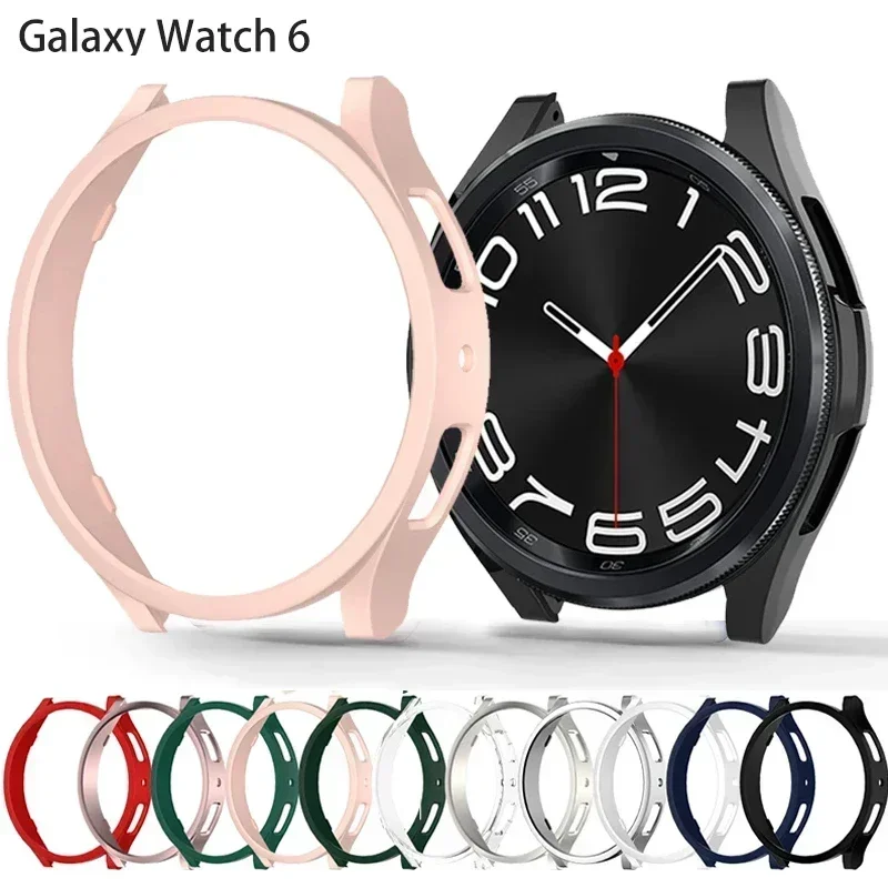 Case for Samsung Galaxy Watch 6 Classic 47mm 43mm Screen Protector PC Bumper All-Around Galaxy Watch 6 40mm 44mm Accessories