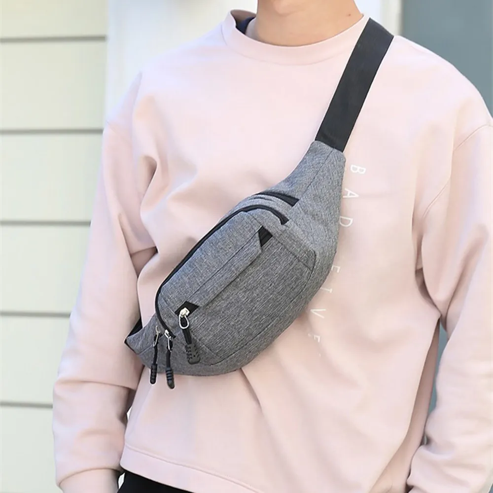 Unisex Männer Frauen Leinwand Taille Gürtel taschen Gürtel tasche Reise Geld Gürtel tasche Brieftasche