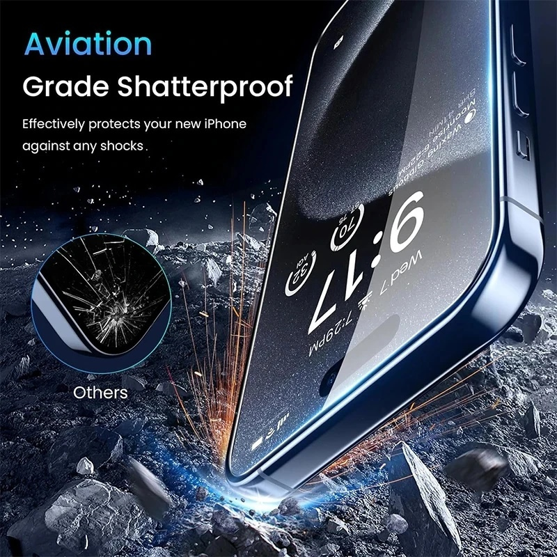 Privacy Screen Protector For iPhone 17 Pro Max Anti-Spy Glass For iPhone 16 15 14 13 12 11 Pro Max Privacy Film iPhone 17 Pro