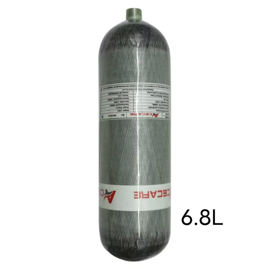ACECARE 4500Psi 300Bar 6,8L Carbon Faser Zylinder Hochdruck Tauchen Tank Hochdruck Tank HPA Flasche M18 * 1,5
