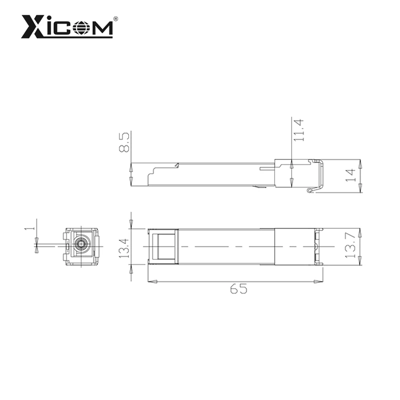 2,5 Gbps/1,25 Gbps SFP Mpdule GPON OLT C +++ 7/8/9dBm SC UPC módulo óptico PON 1490/1310nm distancia máxima 20km módulo transceptor