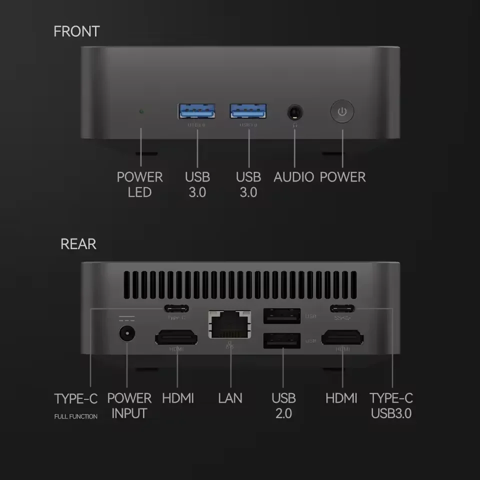 Flash-Sale Mini PC Intel Alder Lake N150 N100 Windows 11 Pro 16GB RAM 2048GB SSD WiFi 6 Type-C BT5.2 Desktop Gaming Computer