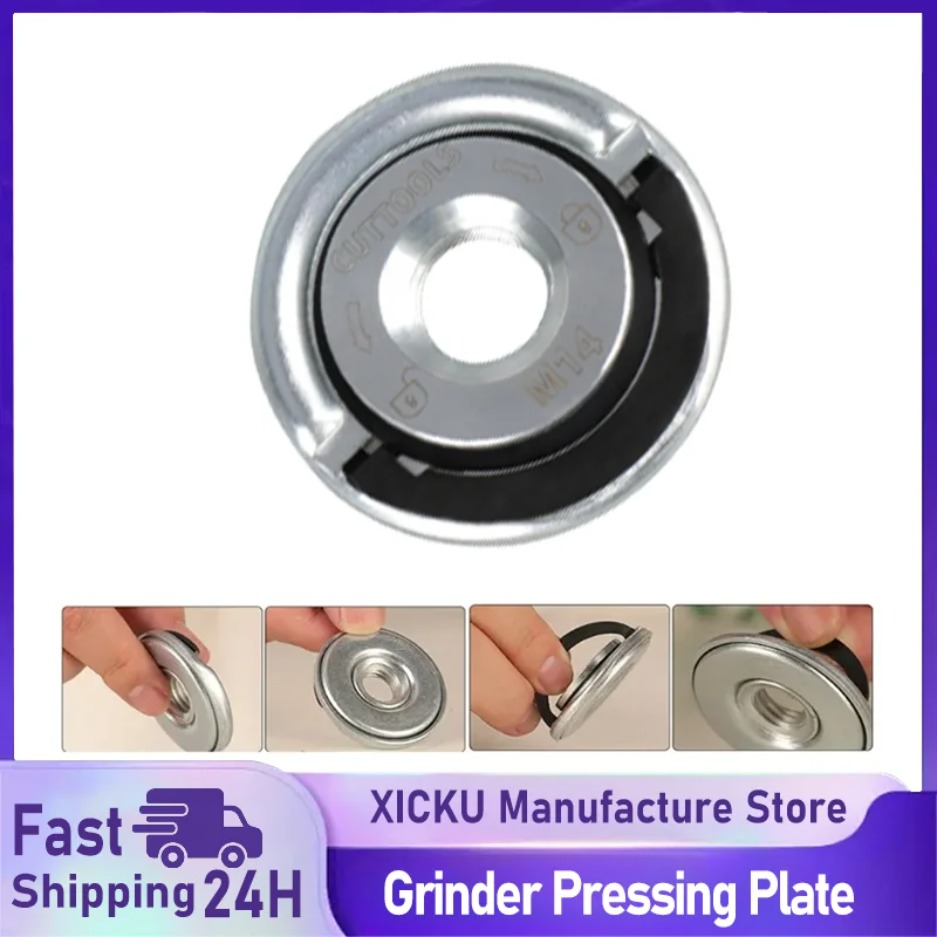 M14 Quick Release Self-Locking Grinder Pressing Plate Flange Nut Power Chuck Nut Pressing Plate Power Replacement Clamping Tool