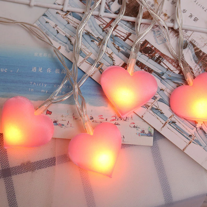 LED Fee Pfirsich Herz Lichter String USB/Batterie Power Licht String Schlafzimmer Garten Valentinstag Hochzeit Geburtstag Party decora