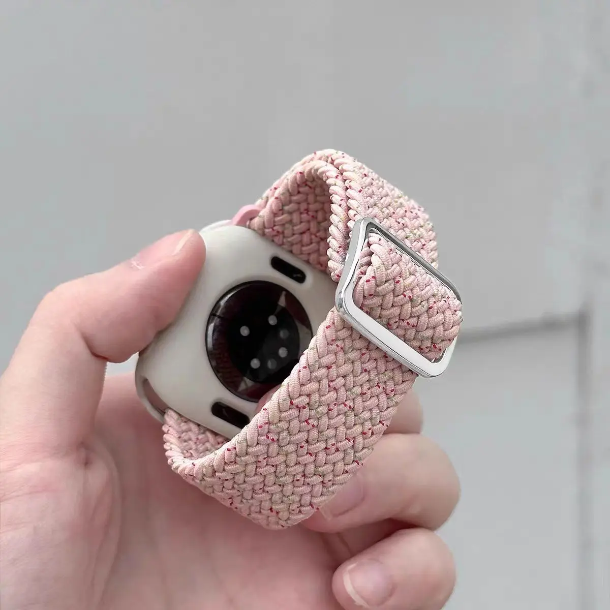 Braided strap For Apple watch band 45mm Ultra 2 49mm 44mm 40-41mm 42-46mm Elastic adjustable bracelet series 10 9 8 7 3 5 se 6 4