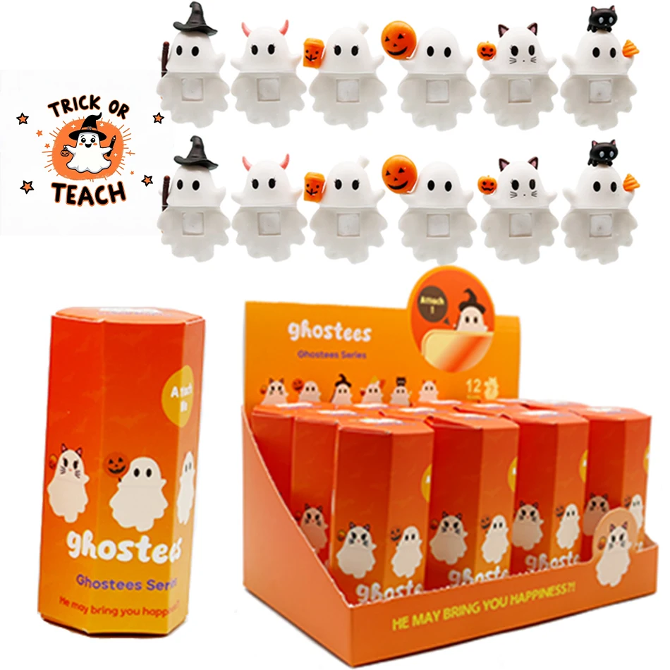 Figurka ducha na Halloween Seria Halloween Blind Box Oryginalna dekoracja ekranu telefonu Prezent urodzinowy Tajemnicza niespodzianka