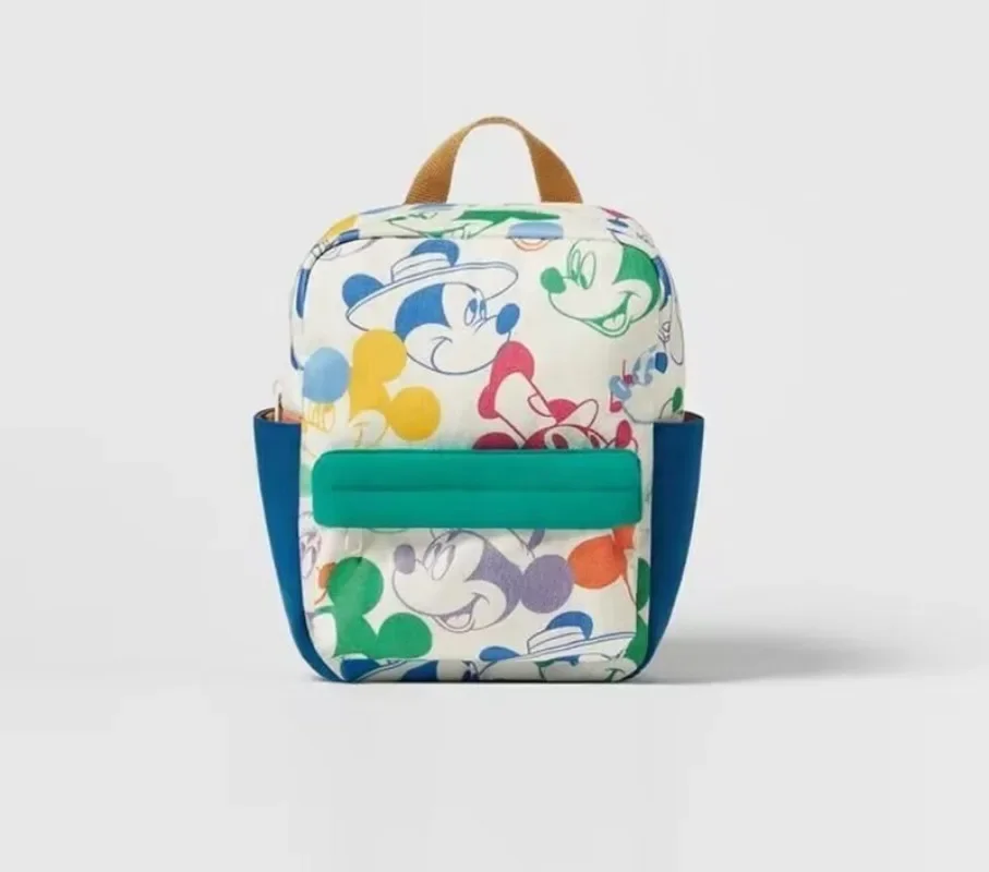 Disney 2025 Neue Mode kinder Schule Tasche Student Multifunktionale Rucksack Farbe Passenden Mickey Maus Druck Rucksack