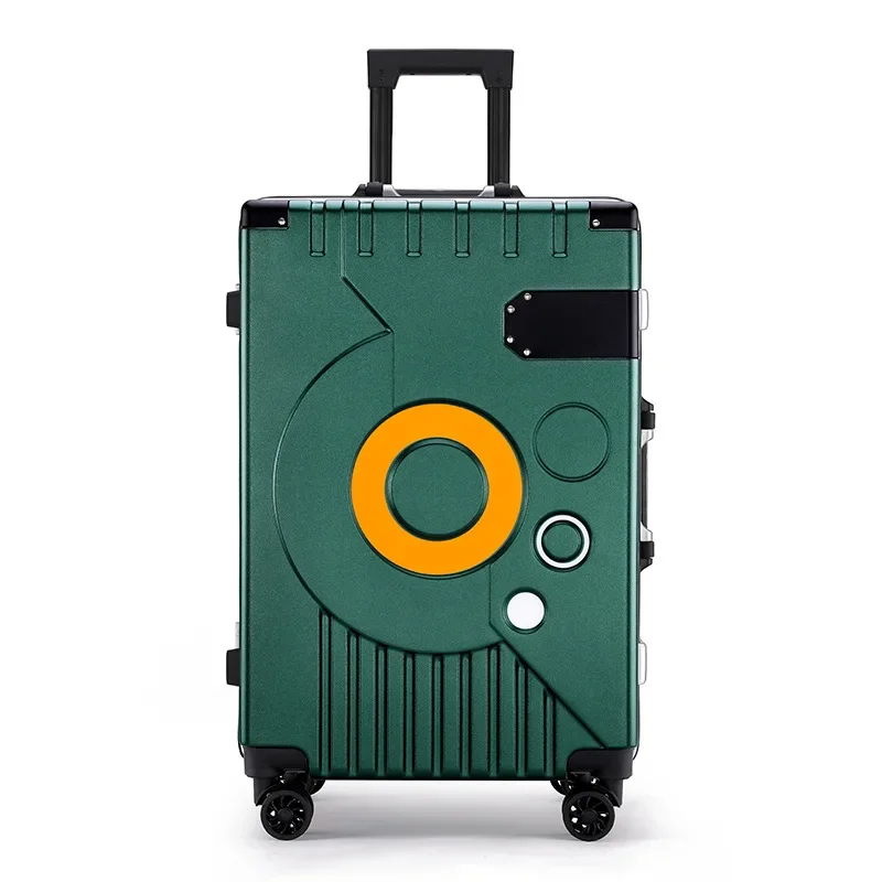 Reise Spinner Gepäck 20/22/24/26 Zoll Aluminium rahmen Roll koffer Mann Frauen Mode Trolley Fall Business Boarding Box
