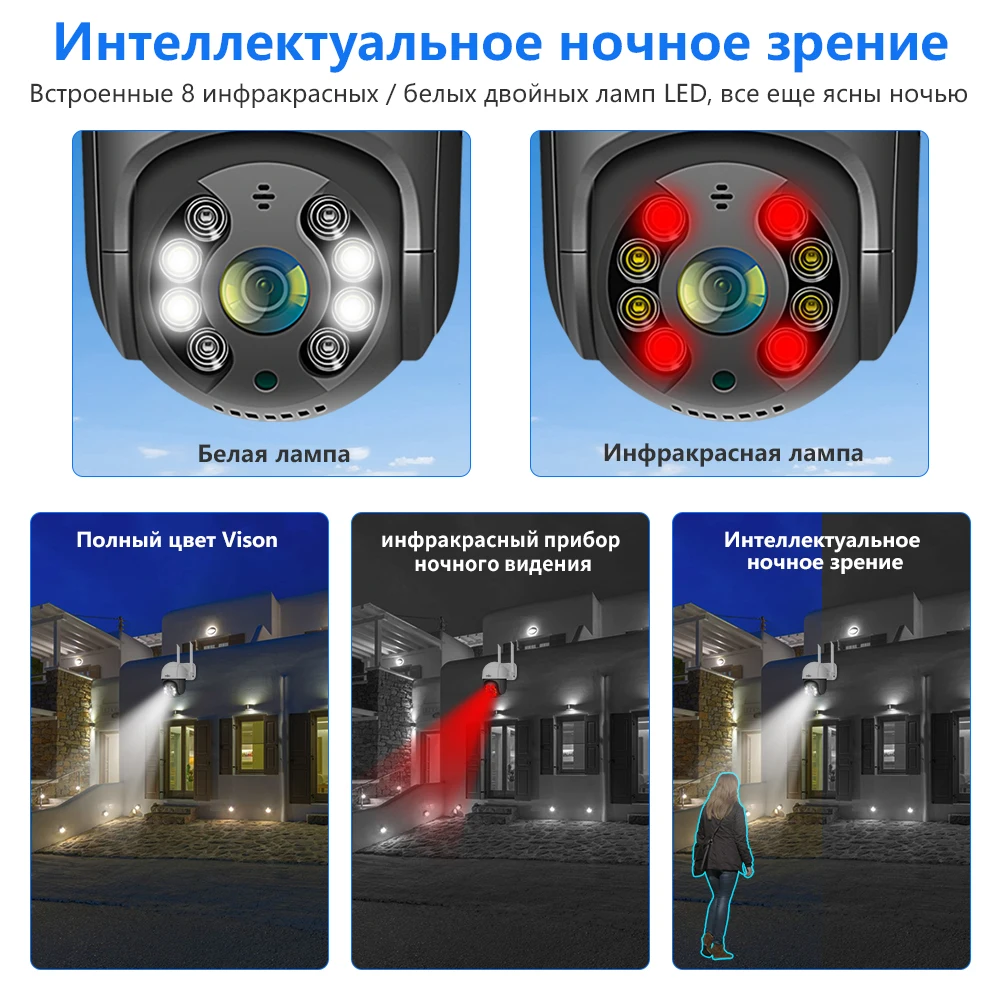 WIFI PTZ WHD818B 2MP/5MP/8MP