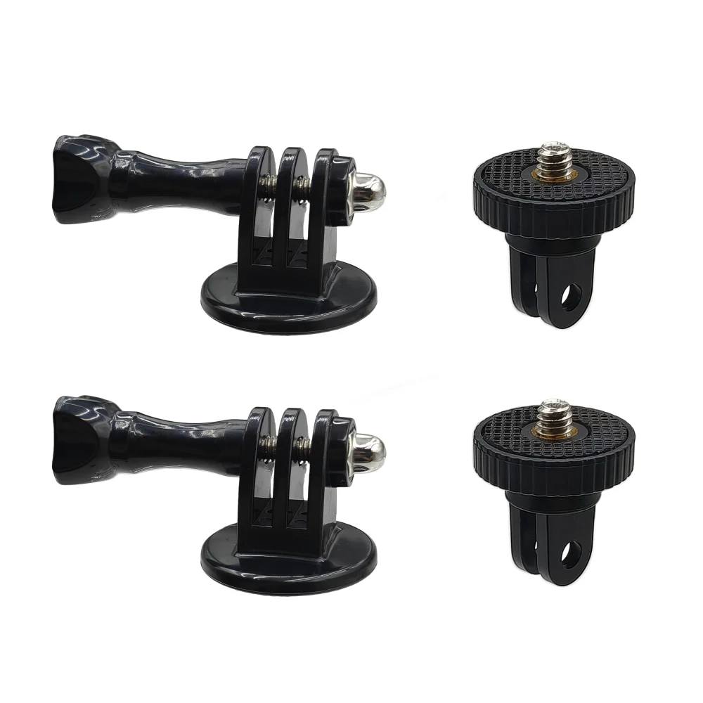 Base de montaje de adaptador de trípode con tornillo fijo 1/4 para Gopro 13 12 11 10 9 8 7 juego de accesorios de Cámara de Acción