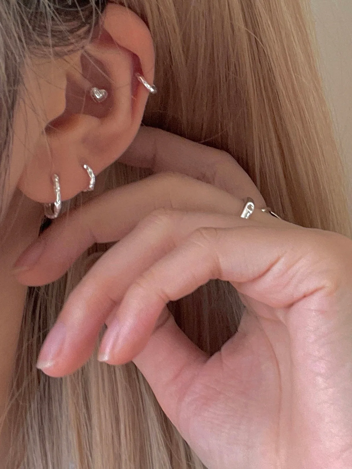 925 Sterling Silver Earrings Temperament Simple  for Women Wedding Jewelry Accessories