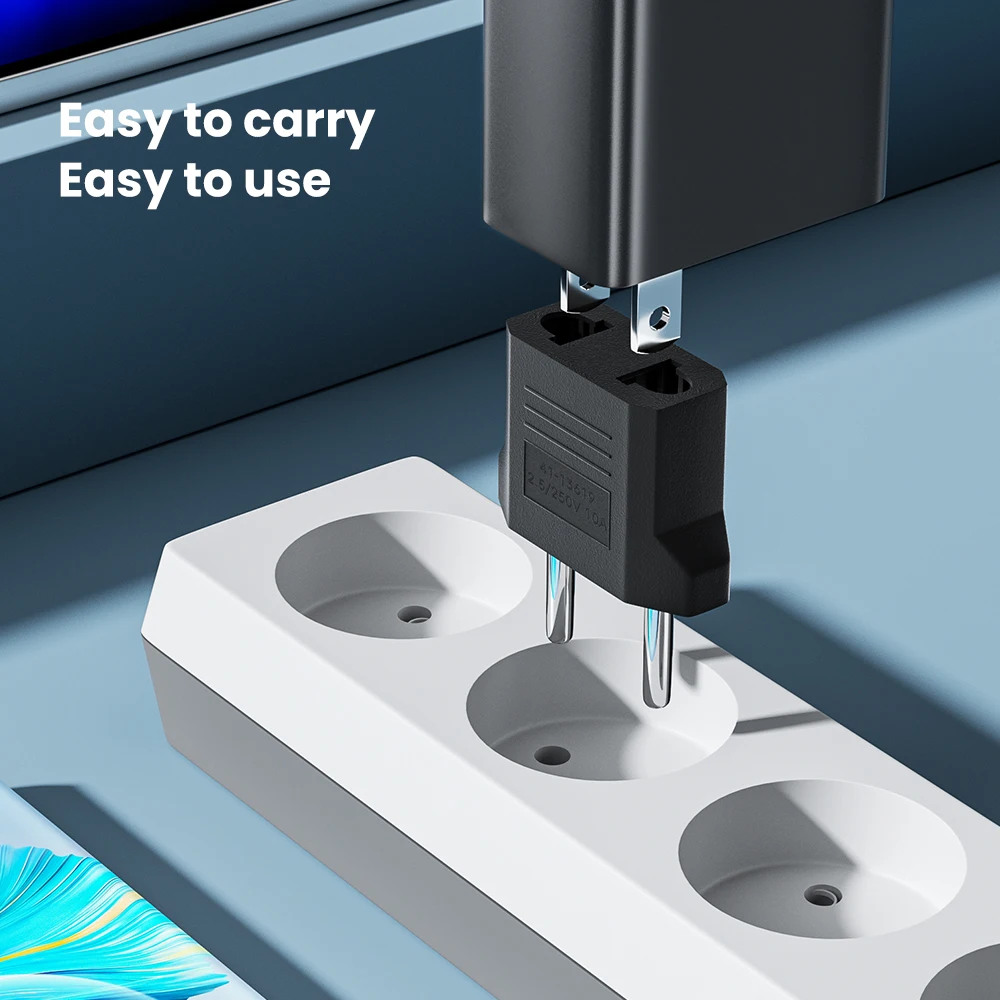 Olaf 1-10pcs US To EU Plug Adapter EU Euro KR Plug Adapter Travel KR Adapter Electric EU KR Plug Converter Power Socket Europe