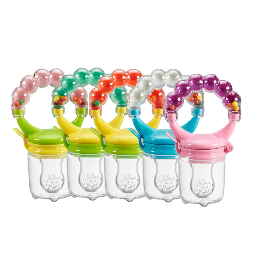 ยางกัดฟันสำหรับฟัน Bebe Pacifier Feeder อาหารสดทารกอุปกรณ์เสริมซิลิโคนข้าวธัญพืชผลไม้ขวดบีบ