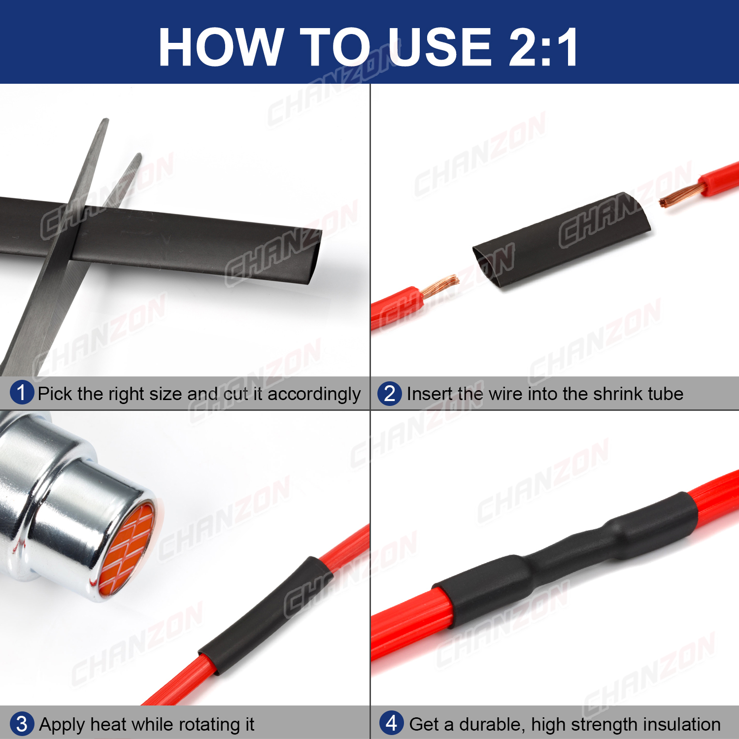 1M 6 Colors 9 - 100mm 2:1 Heat Shrink Tube Heating Shrinking Tubing Hose Wire Protector Heated Shrinkable Wrap Cords Clear Black