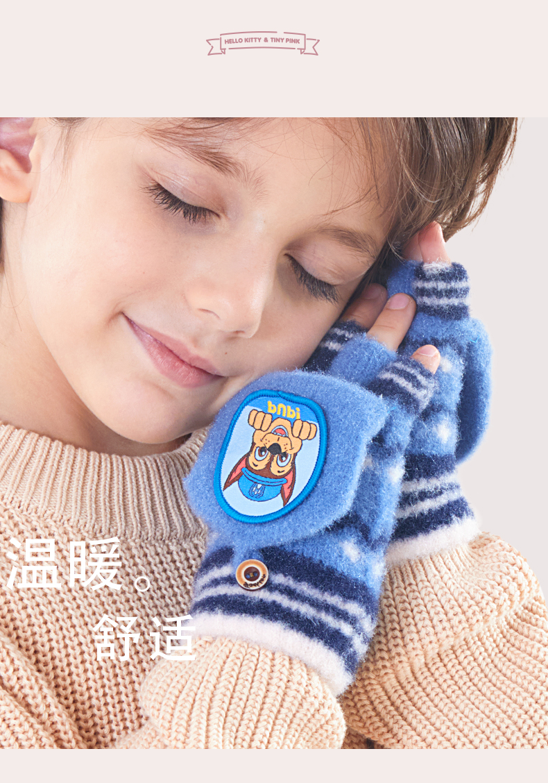 ของแท้ Paw Patrol ฤดูหนาวเด็กถุงมือ Chase Marshall Skye Everest Rubble Zuma Rocky เด็กผู้หญิงกลางแจ้ง Mittens เด็กของขวัญ 2-10 T