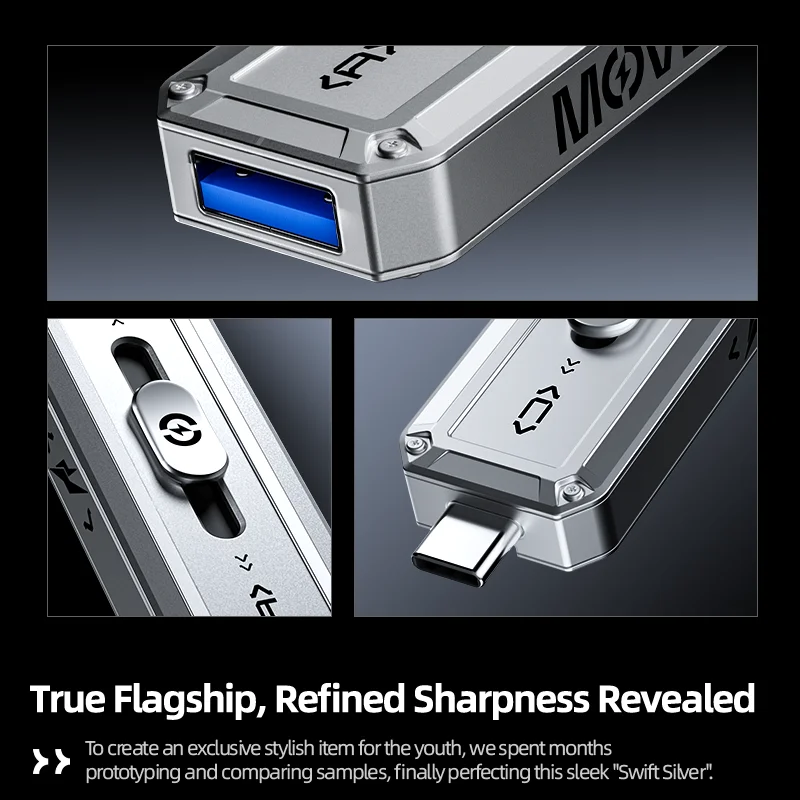MOVESPEED SP20 2100 MB/s USB-Flash-Laufwerk 2 TB 1 TB USB3.2 Gen 2 Typ C Solid State Pen Drive 512 G 256 GB Pendive für iPhone 15/16 PC