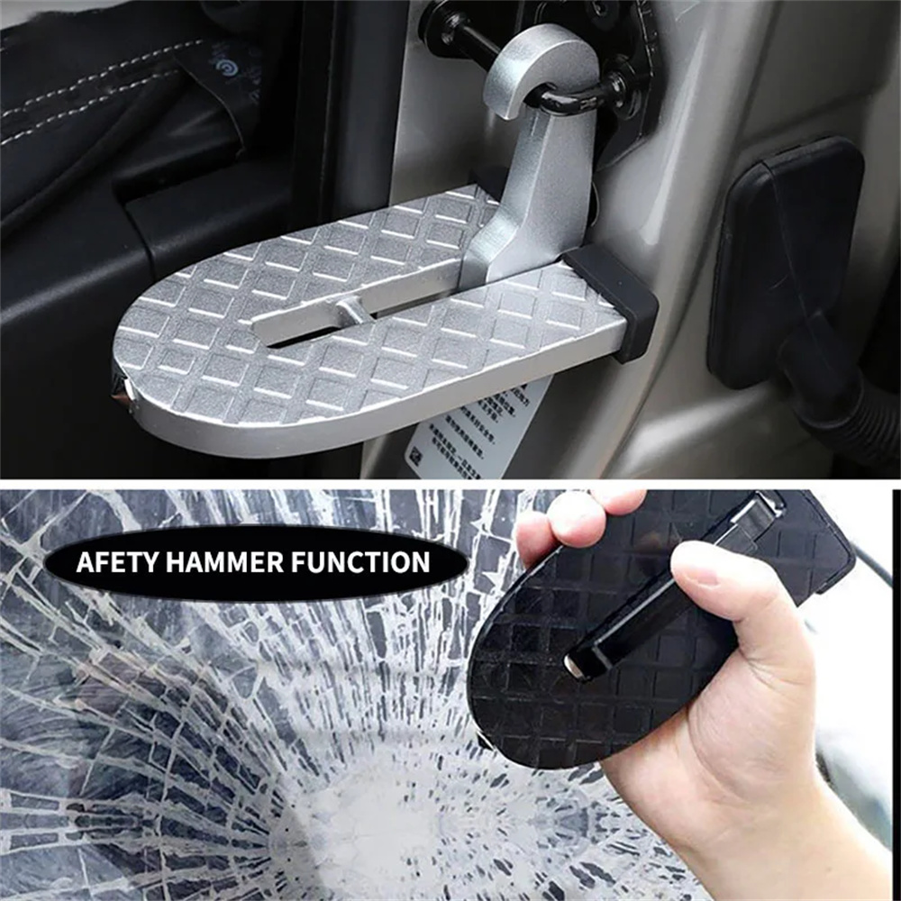 1PC 車のフットペダルアルミドアペダルユニバーサルミニ補助ペダル上部屋根ペダルペダルペダルカーアクセサリーフットペダル