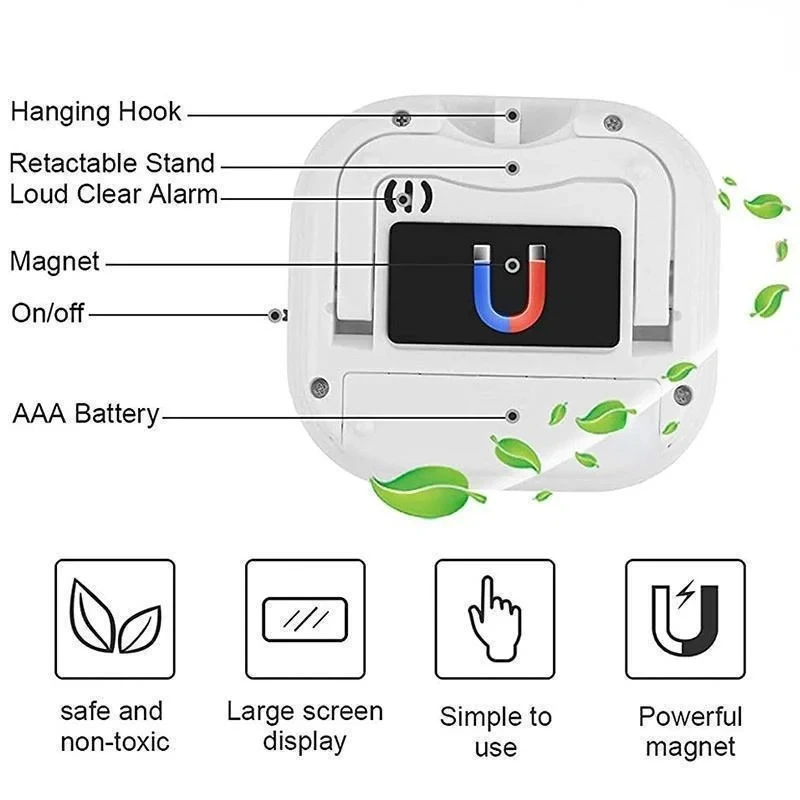 Küchen timer magnetischer LCD digitaler Countdown-Timer Kocht imer Wecker Home Küchen zubehör