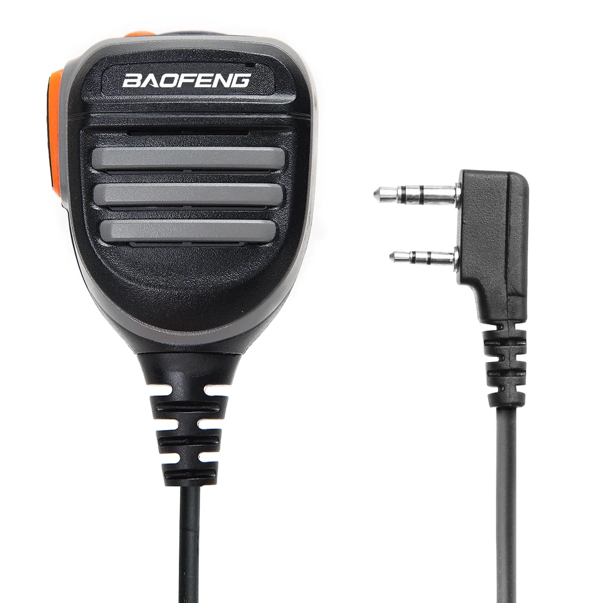 Baofeng walkie talkie 2 pinos ptt alto-falante microfone atacado para quansheng UV-K5 k6 baofeng UV-5R BF-888S UV-5RH 21 17 pro rádio presunto